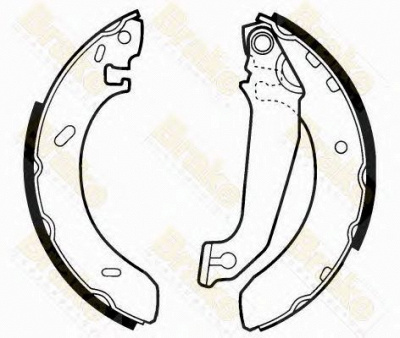 BRAKE ENGINEERING sh2254 -  Комплект тормозных колодок